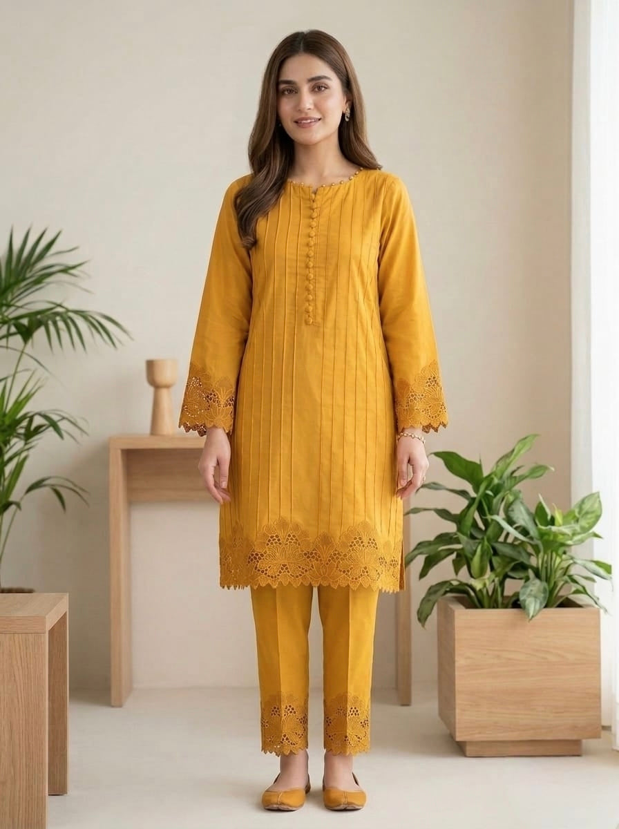 2 piece dhanak dress.