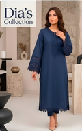 Khaddar comfortable dress 2 peace with lace.