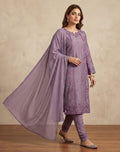 3 Piece Embroidered Organza Dress