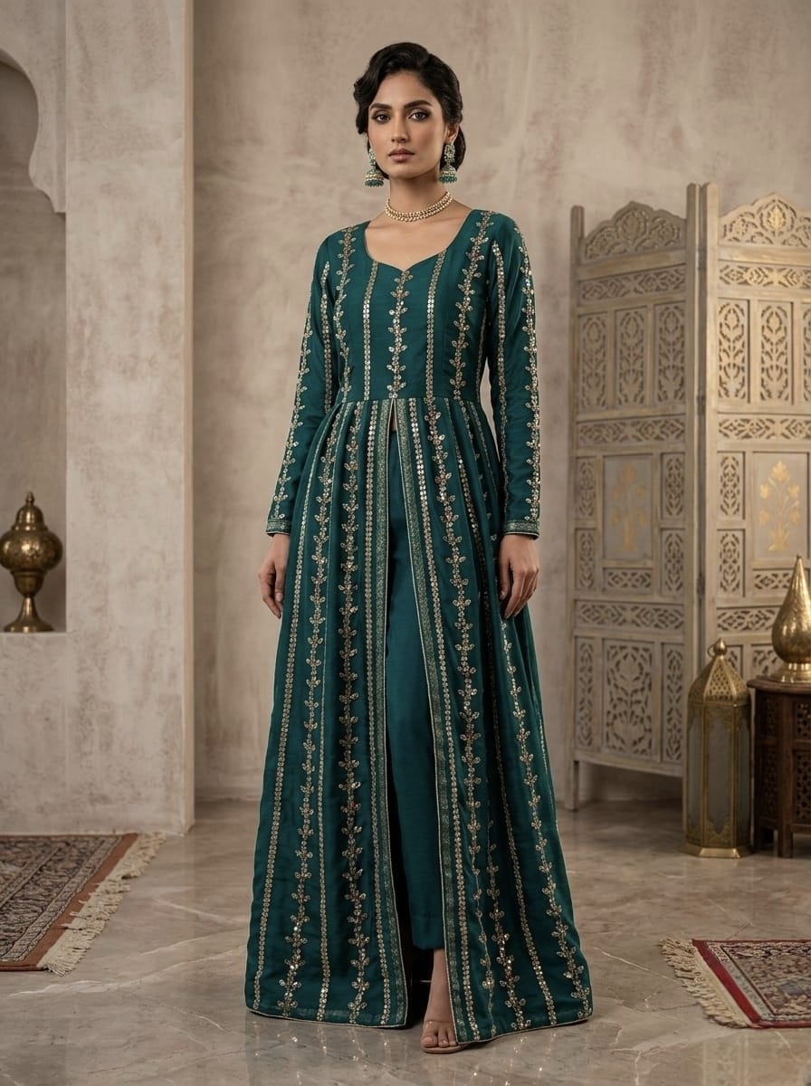 Organza Heavy Embroidery Maxi