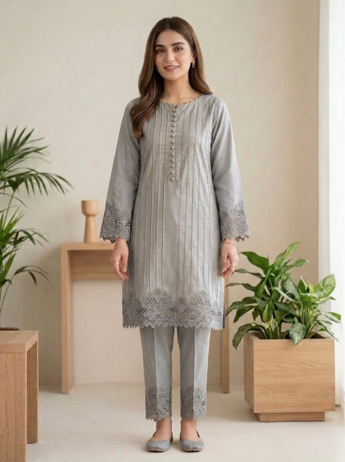 2 piece dhanak dress.
