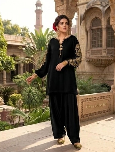 2 peace valvet dress